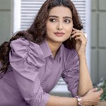 WEAVLLITE Floral Puff Sleeve Applique A-Line Midi Dress