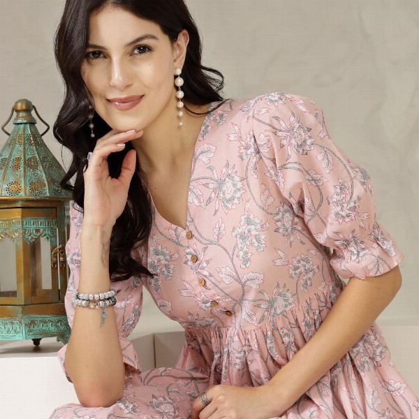 Stylum Women Floral Print A-Line Dress