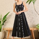 Uptownie Corset Fit Poplin Panelled Midi dress