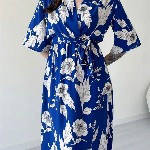 MANOJAVA Women Floral Printed Fit & Flare Midi Dress