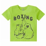 Kiddeo Boys Pack Of 5 Typography Printed Round Neck Cotton T-shirts
