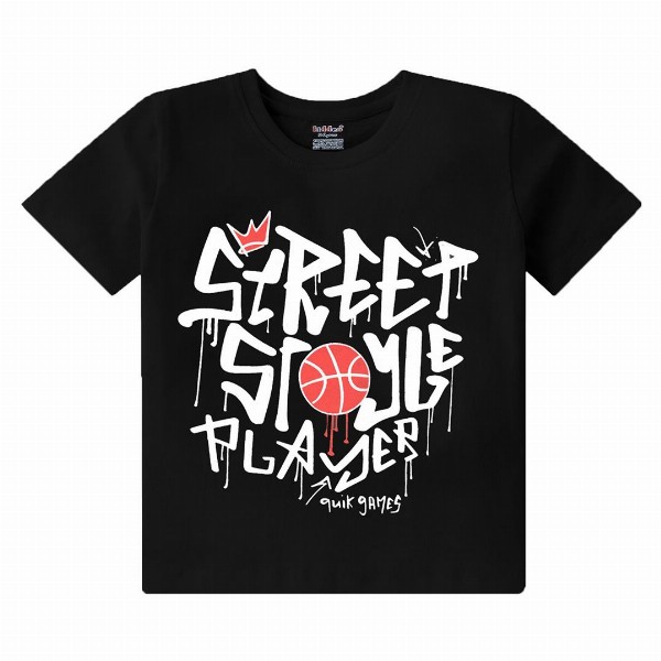 Kiddeo Boys Pack Of 5 Typography Printed Round Neck Cotton T-shirts