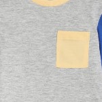 Marks & Spencer Boys Colourblocked Round Neck Cotton T-shirt