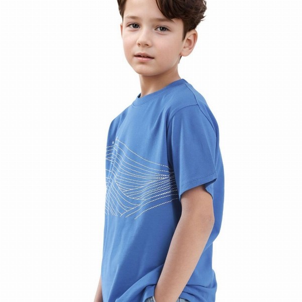 RARE ONES Boys Abstract Printed Extended Sleeves Regular Fit T-shirt