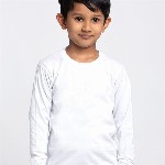 Friskers Boys White Solid T-shirt
