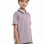 Rare Ones Boys Solid Zipper Polo