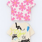 Googo Gaaga Kids Pack Of 2 Cotton Abstract Printed T-shirt