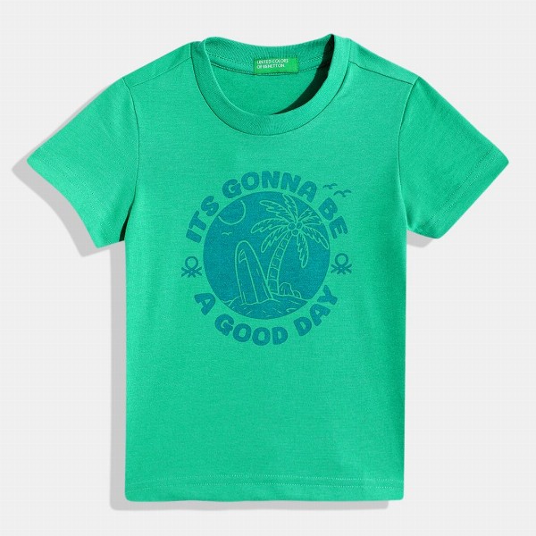 United Colors of Benetton Kids Boys Graphic Printed T-Shirt