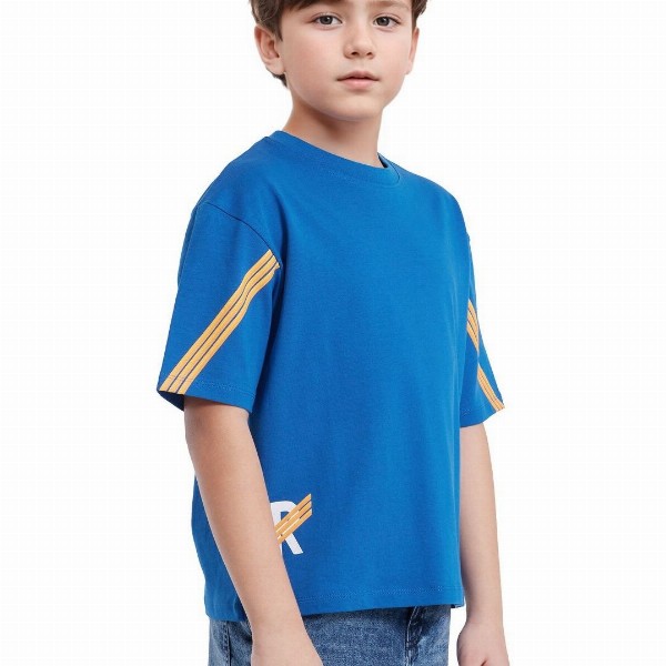 RARE ONES Boys Graphic Printed Round Neck Cotton Relaxed Fit T-shirt