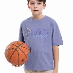 RARE ONES Boys Typography Printed Round Neck Cotton Relaxed Fit T-shirt