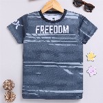 HRX by Hrithik Roshan Boys Typography Printed Rapid Dry Sports T-shirt