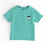 Nauti Nati Disney Boys Pack of 2 Mickey Mouse Printed Antimicrobial Jersey Cotton T-Shirts
