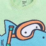 Toonyport Boys Animal Graphic Printed Round Neck Cotton T-shirt