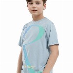 RARE ONES Boys Brand Logo Printed Round Neck Short Sleeves T-shirt