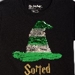 Nap Chief Kids Reversible Black Harry Potter Sequinned Round Neck T-shirt