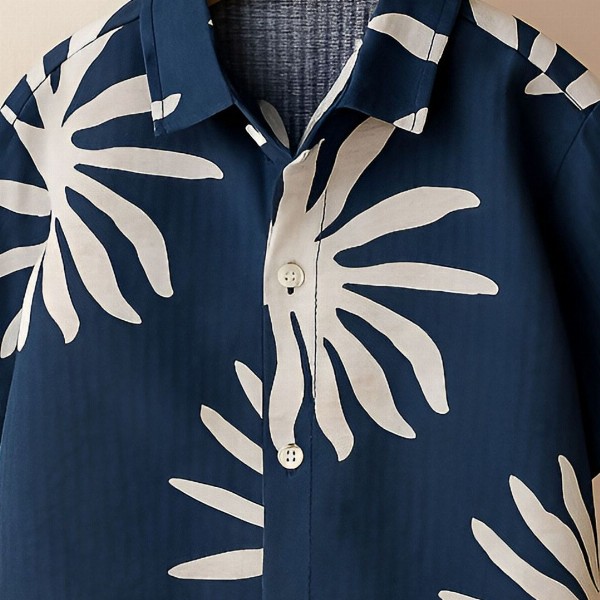 Googo Gaaga Boys Floral Printed Spread Collar Casual Shirt