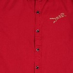 CAVIO Boys Red Solid Casual Shirt