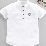 BAESD Boys Premium Mandarin Collar Cotton Casual Shirt