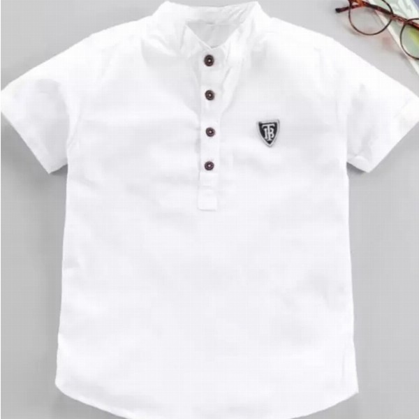 BAESD Boys Premium Mandarin Collar Cotton Casual Shirt
