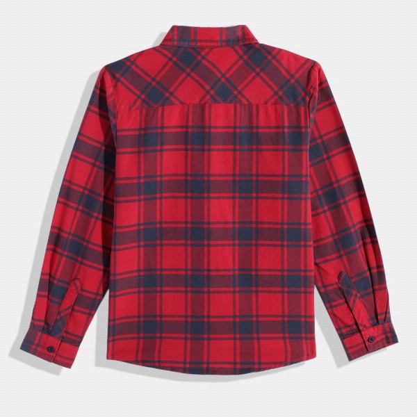 Allen Solly Junior Boys Tartan Checked Casual Shirt