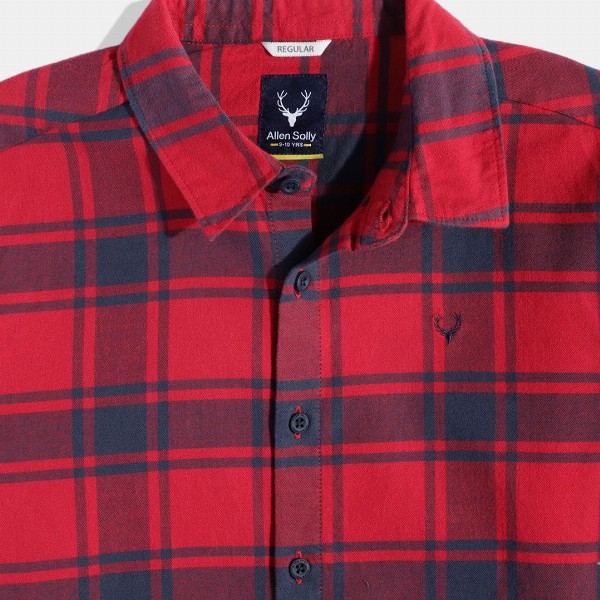 Allen Solly Junior Boys Tartan Checked Casual Shirt