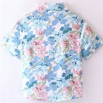 BAESD Boys Comfort Fit Floral Printed Spread Collar Cotton Casual Shirt