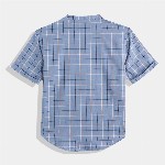 United Colors of Benetton Boys Cotton Windowpane Checked Casual Shirt