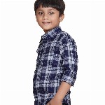 SKY PEARL Boys Tartan Checks Opaque Checked Casual Shirt
