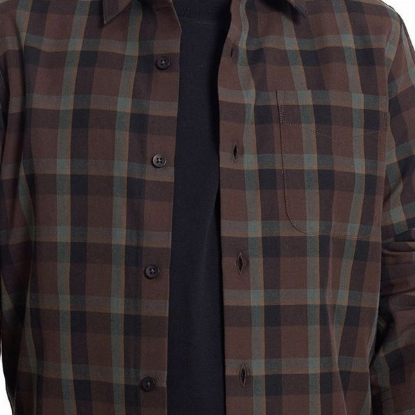 RARE ONES Boys Spread Collar Tartan Checked Cotton Casual Shirt