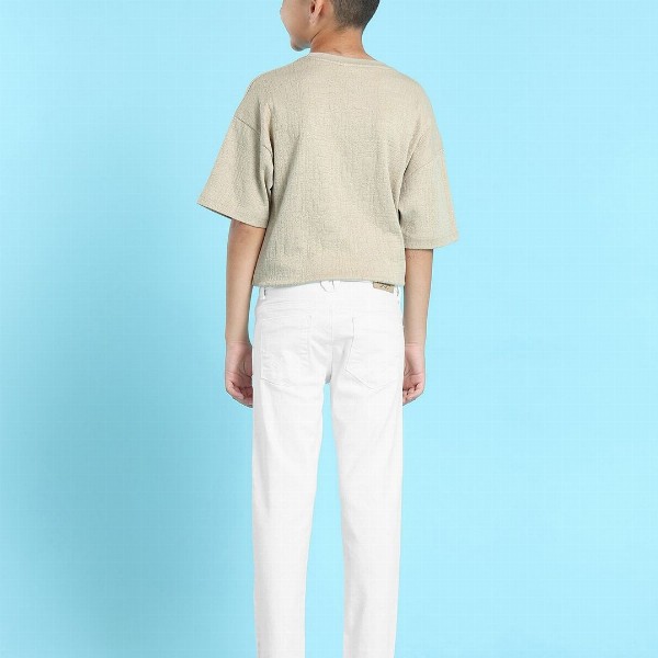 U S Polo Assn Boys White Slim Fit Jeans