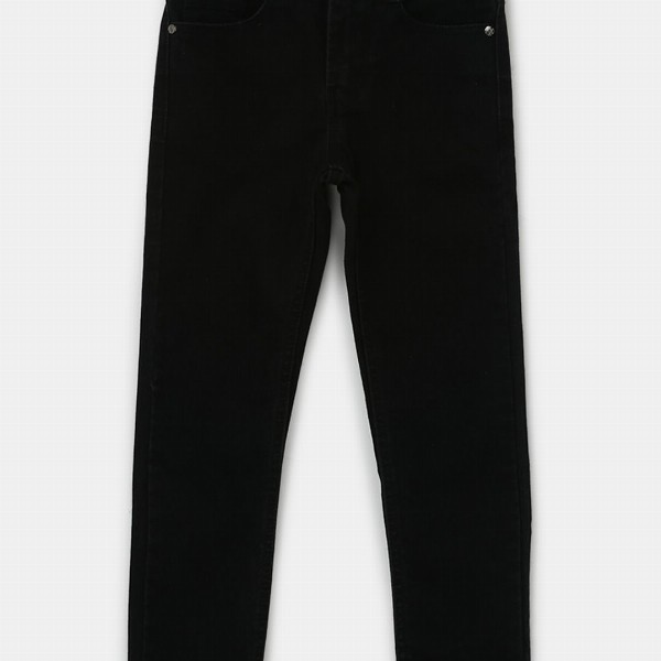Urbano Juniors Boys Black Slim Fit Mid-Rise Clean Look Stretchable Jeans