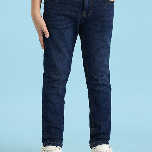 U.S. Polo Assn. Kids Boy Mid-Rise Slim Fit Clean Look Jeans