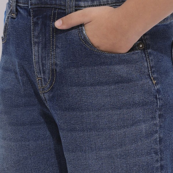 Jack & Jones Junior Boys Mid-Rise Straight Fit Stretchable Jeans