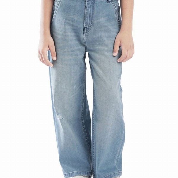 RARE ONES Boys Relaxed Fit Highly Distressed Light Fade Jeans
