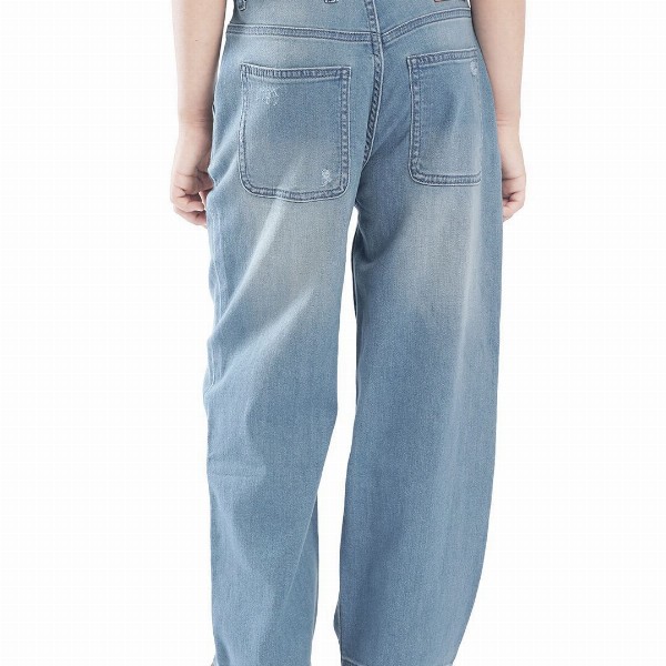 RARE ONES Boys Relaxed Fit Highly Distressed Light Fade Jeans