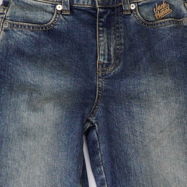 Jack & Jones Junior Boys Cotton Relaxed Fit Heavy Fade Stretchable Jeans