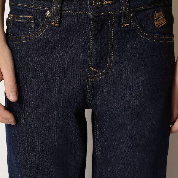 Jack & Jones Junior Boys Straight Fit Clean Look Light Fade Pure Cotton Whiskers Jeans