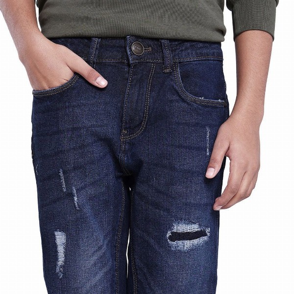 Rare Ones Boys Solid Slim Fit Jeans