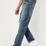 max Boys Cotton Regular Fit Low Distress Heavy Fade Jeans