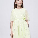 Vero Moda Printed Flared Sleeve Fit & Flare Dress