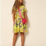 Vero Moda Girls Conversational Print A-Line Dress