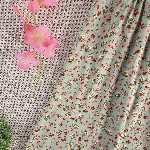 YK Girls Floral Printed A-Line Mini Dress
