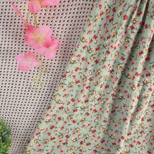 YK Girls Floral Printed A-Line Mini Dress