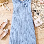 YK Flutter Sleeve A-Line Dress