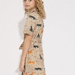Vero Moda Girls Printed Shirt Mini Dress
