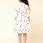A T U N Cream-Coloured Dress