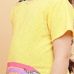 YK Girls Graphic Printed Asymmetric Neck Cotton T-shirt Dress