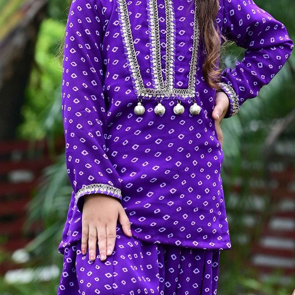 EthIndia Polka Dot Print Georgette Sheath Dress