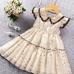 BAESD Print Bell Sleeve Peplum Dress