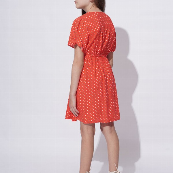 Vero Moda Polka Dot Print Puff Sleeve Fit & Flare Dress